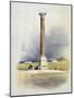 Pompey's Pillar, Alexandria, Egypt, 19th century-David Roberts-Mounted Giclee Print