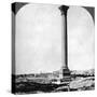 Pompey's Pillar, the Sailor's Landmark, and Modern Alexandria, Egypt, 1905-Underwood & Underwood-Stretched Canvas