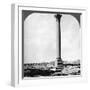 Pompey's Pillar, the Sailor's Landmark, and Modern Alexandria, Egypt, 1905-Underwood & Underwood-Framed Photographic Print