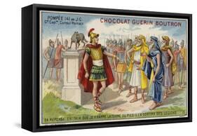 Pompey the Great, Roman General and Consul-null-Framed Stretched Canvas