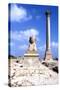 Pompeys Pillar, Alexandria, Egypt-Vivienne Sharp-Stretched Canvas