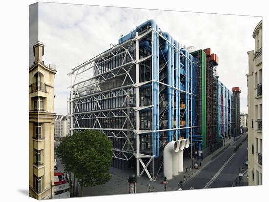 Pompidou Center in Paris-Ove Arup and Partners-Stretched Canvas