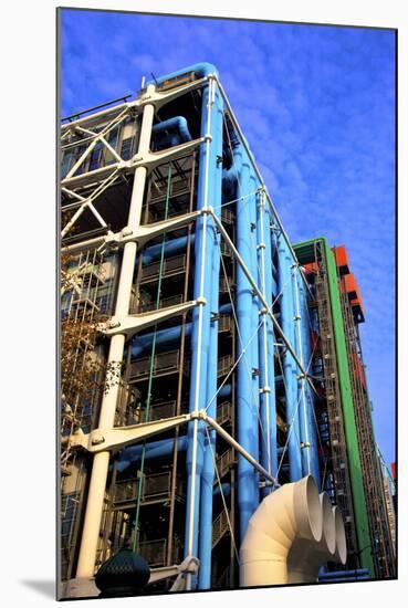 Pompidou Centre, Beaubourg, Paris, France, Europe-Neil-Mounted Photographic Print