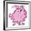 Pompom Poodle - caricature-Neale Osborne-Framed Giclee Print