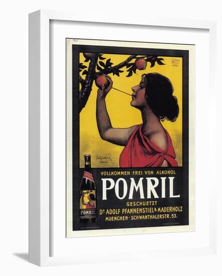 Pomril Apple Juice-Simon Glucklich-Framed Art Print