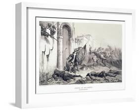 Ponce De Balagner at the Bab-Azoun Gate-Denis Auguste Marie Raffet-Framed Giclee Print