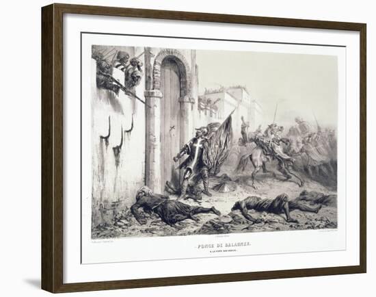 Ponce De Balagner at the Bab-Azoun Gate-Denis Auguste Marie Raffet-Framed Giclee Print
