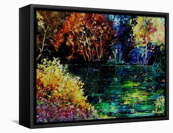 Pond 3-Pol Ledent-Framed Stretched Canvas