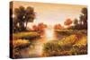 Pond at Daybreak-Jeffrey Leonard-Stretched Canvas