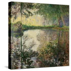 Pond at Montgeron, c.1876-Claude Monet-Stretched Canvas