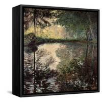 Pond at Montgeron, C1876-Claude Monet-Framed Stretched Canvas