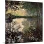 Pond at Montgeron, C1876-Claude Monet-Mounted Giclee Print