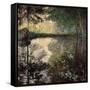 Pond at Montgeron, C1876-Claude Monet-Framed Stretched Canvas