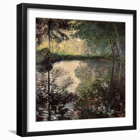 Pond at Montgeron, C1876-Claude Monet-Framed Giclee Print