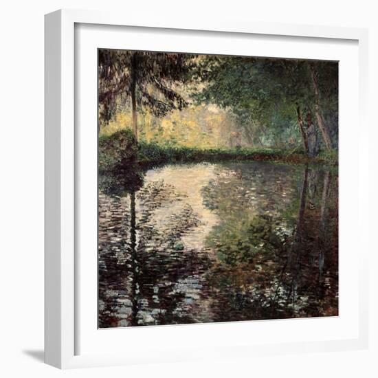 Pond at Montgeron, C1876-Claude Monet-Framed Giclee Print