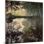Pond at Montgeron, C1876-Claude Monet-Mounted Giclee Print