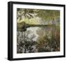 Pond at Montgeron-Claude Monet-Framed Premium Giclee Print