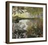 Pond at Montgeron-Claude Monet-Framed Premium Giclee Print