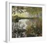 Pond at Montgeron-Claude Monet-Framed Premium Giclee Print