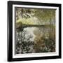 Pond at Montgeron-Claude Monet-Framed Art Print