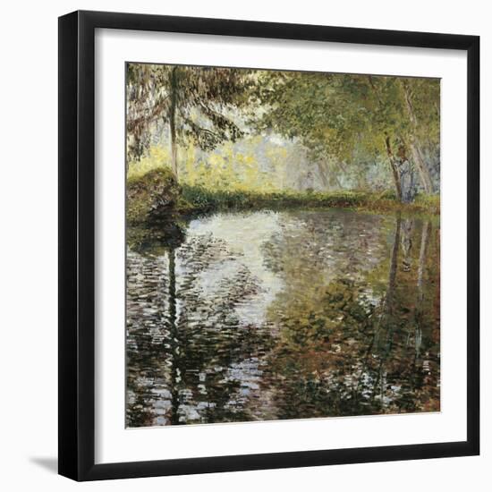 Pond at Montgeron-Claude Monet-Framed Art Print