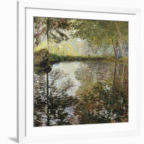 Pond at Montgeron-Claude Monet-Framed Art Print