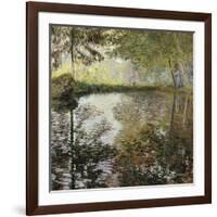 Pond at Montgeron-Claude Monet-Framed Art Print