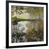 Pond at Montgeron-Claude Monet-Framed Art Print