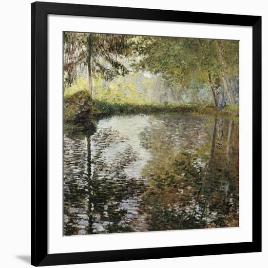 Pond at Montgeron-Claude Monet-Framed Art Print