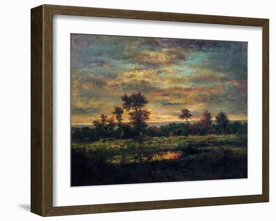 Pond at the Edge of a Wood-Th?odore Rousseau-Framed Giclee Print