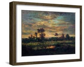 Pond at the Edge of a Wood-Th?odore Rousseau-Framed Giclee Print