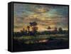 Pond at the Edge of a Wood-Th?odore Rousseau-Framed Stretched Canvas