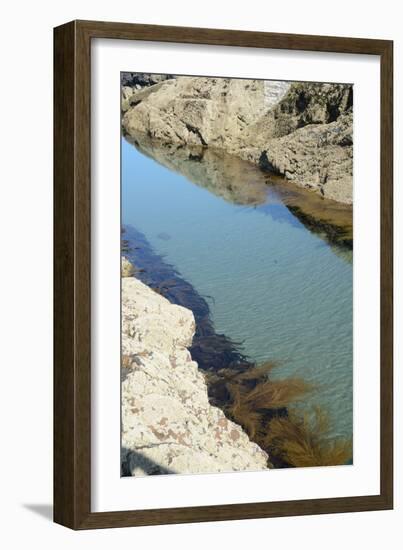 Pond Created in Between Rocks-Tim Kahane-Framed Photographic Print