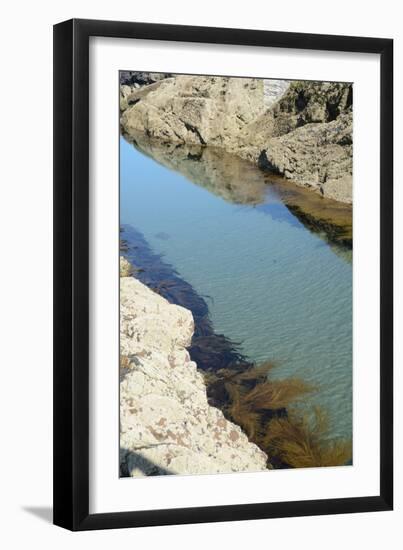 Pond Created in Between Rocks-Tim Kahane-Framed Photographic Print