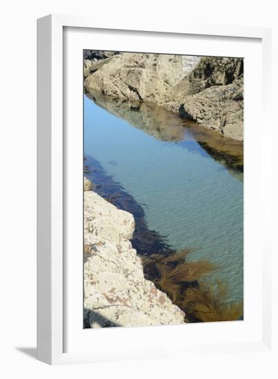 Pond Created in Between Rocks-Tim Kahane-Framed Photographic Print