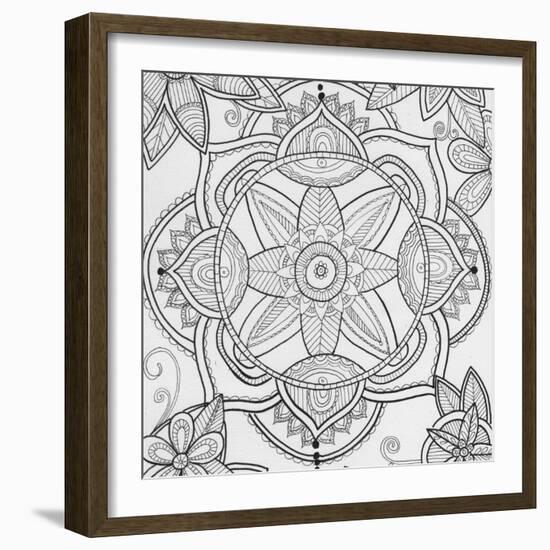 Pond Floral-Pam Varacek-Framed Art Print