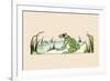 Pond Frog-Frances Beem-Framed Premium Giclee Print