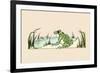 Pond Frog-Frances Beem-Framed Premium Giclee Print