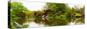 Pond in a garden, Missouri Botanical Garden, St. Louis, Missouri, USA-null-Stretched Canvas