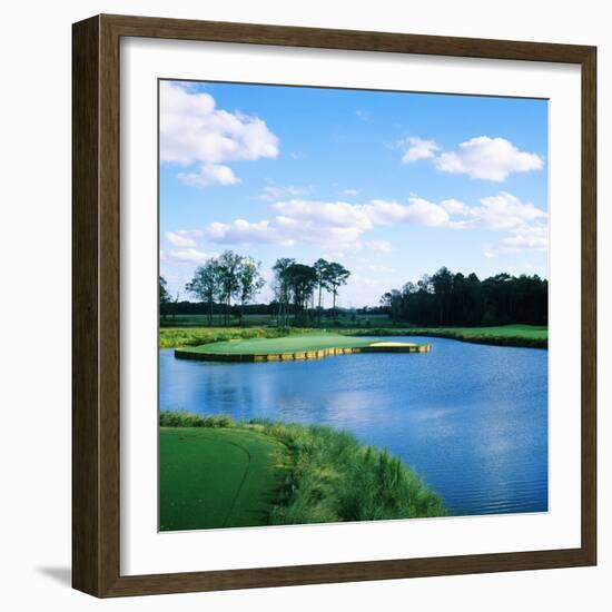Pond in a Golf Course, Carolina Golf and Country Club, Charlotte, North Carolina, USA-null-Framed Photographic Print