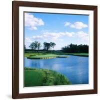 Pond in a Golf Course, Carolina Golf and Country Club, Charlotte, North Carolina, USA-null-Framed Photographic Print