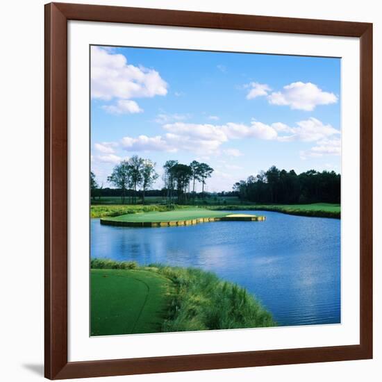 Pond in a Golf Course, Carolina Golf and Country Club, Charlotte, North Carolina, USA-null-Framed Photographic Print