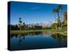 Pond in a Golf Course, Desert Princess Country Club, Palm Springs, Riverside County, California-null-Stretched Canvas