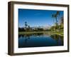 Pond in a Golf Course, Desert Princess Country Club, Palm Springs, Riverside County, California-null-Framed Premium Photographic Print