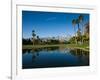 Pond in a Golf Course, Desert Princess Country Club, Palm Springs, Riverside County, California-null-Framed Photographic Print