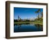 Pond in a Golf Course, Desert Princess Country Club, Palm Springs, Riverside County, California-null-Framed Photographic Print