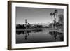 Pond in a golf course, Desert Princess Country Club, Palm Springs, Riverside County, California...-null-Framed Photographic Print