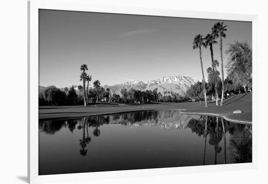 Pond in a golf course, Desert Princess Country Club, Palm Springs, Riverside County, California...-null-Framed Photographic Print