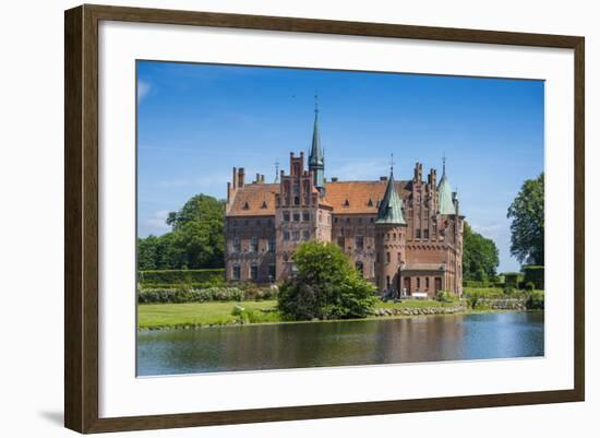 Pond in Front of Castle Egeskov, Denmark, Scandinavia, Europe-Michael Runkel-Framed Photographic Print