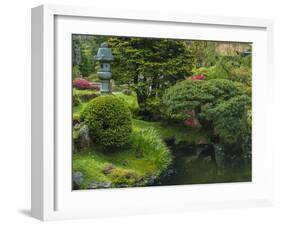 Pond in Japanese Tea Garden, San Francisco, California, USA-Anna Miller-Framed Premium Photographic Print